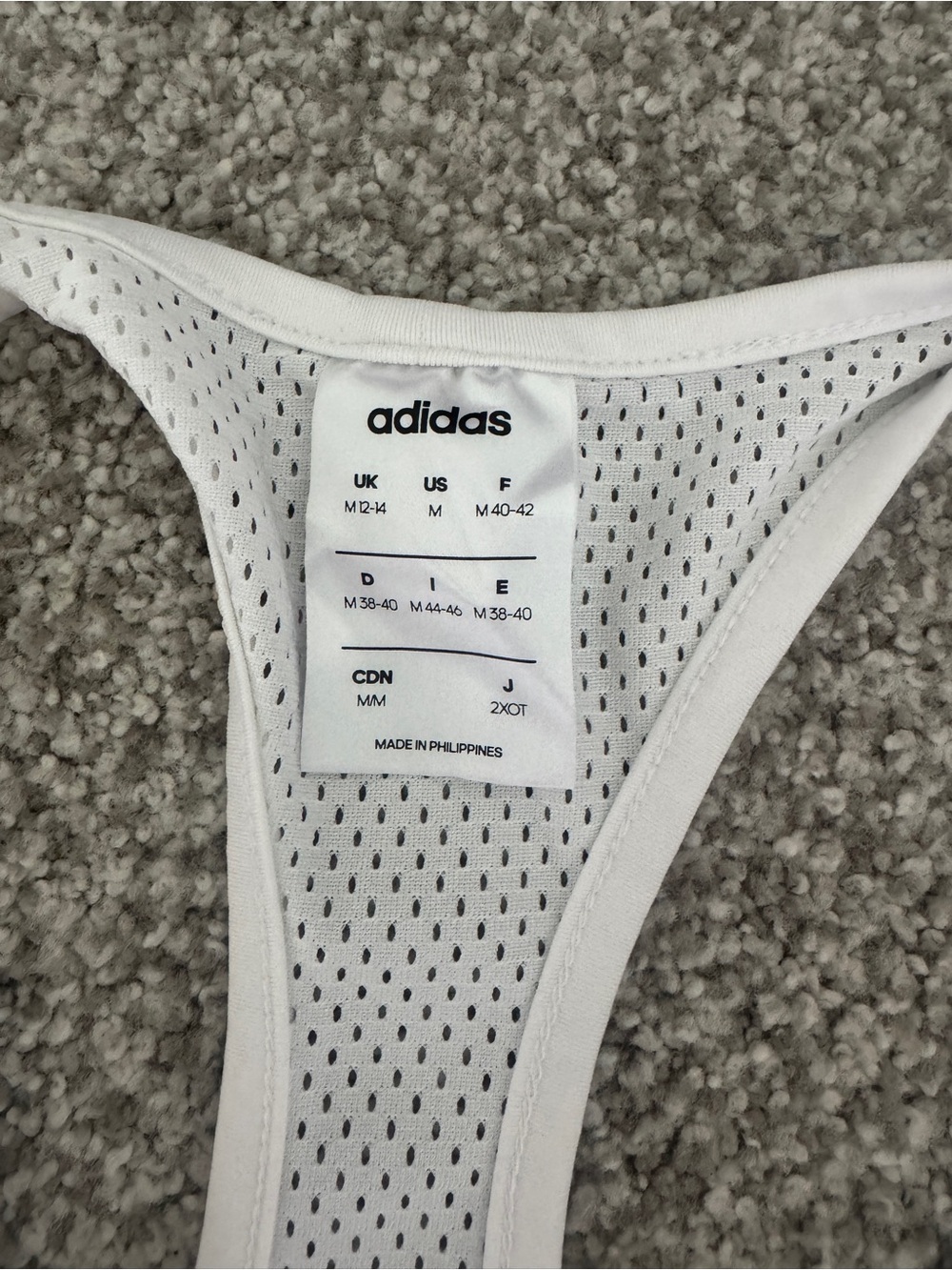 adidas Logo Racerback Tank Top - Picture 3 of 3
